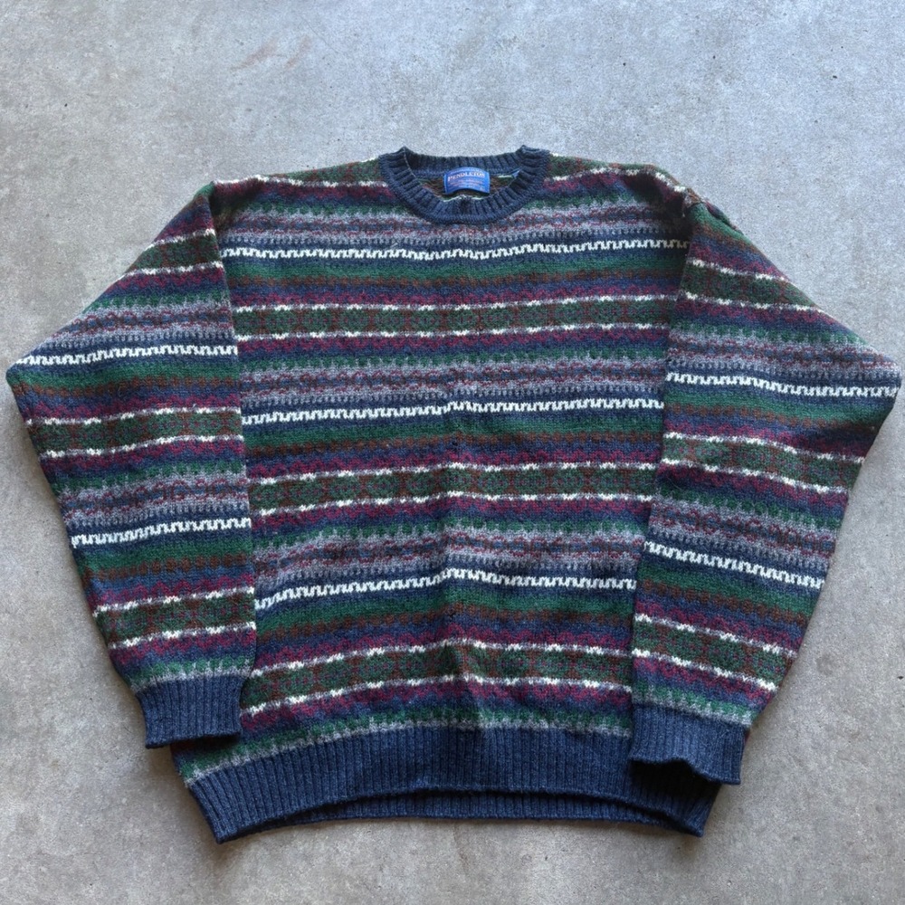 Vintage Pendleton Wool Multicolor sweater Size XL